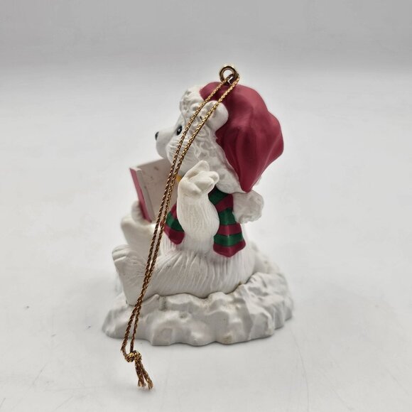 Rennoc A Christmas Charmers Lets Sing A Cheery Chorus Bear Ornament 1st Ed 1991 - Picture 4 of 7